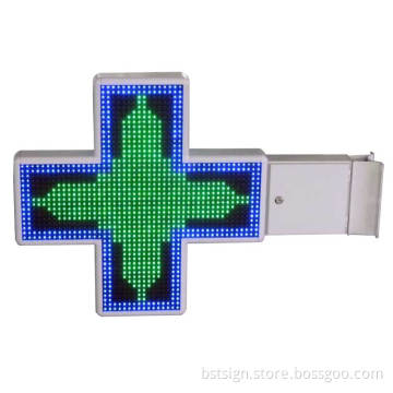 P14 Double Face Rb Outdoor LED Pharmacy Cross for Drugstore